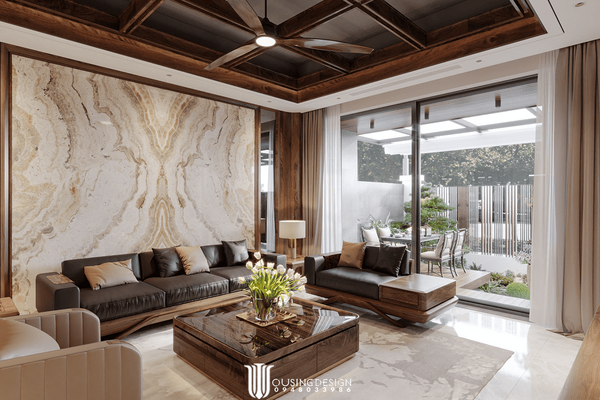 Nội thất Villa Song Lập Gleximco-Walnut Wood
