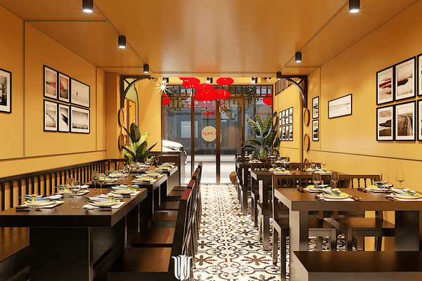 Kiến trúc Nhà Hàng Cơm Gà